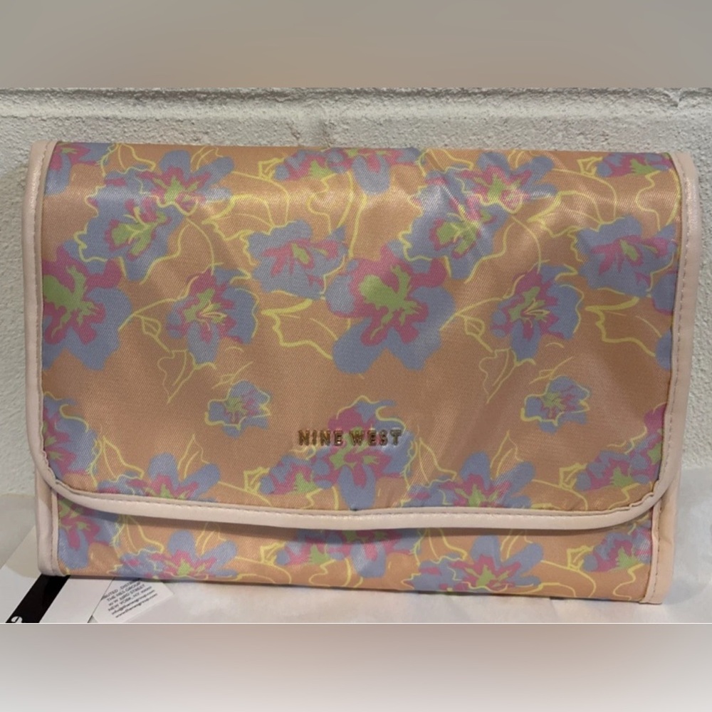 Nine West Pastel Floral Toiletry Travel Bag